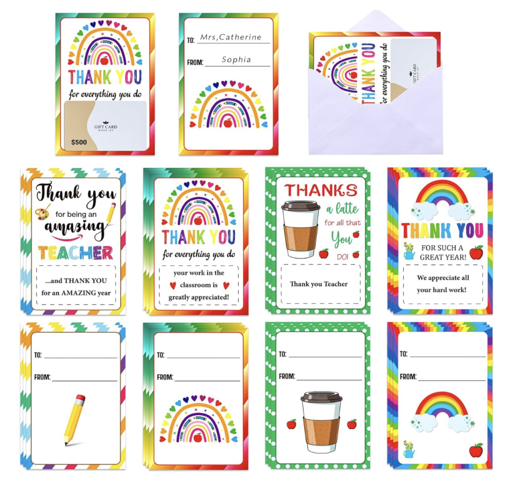 12-pack of gift card holders!